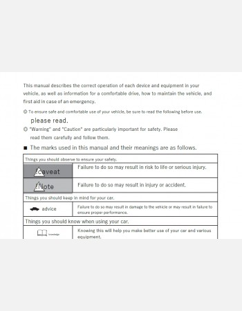 nissan vanette 2010 2011 2012 owners manual in english